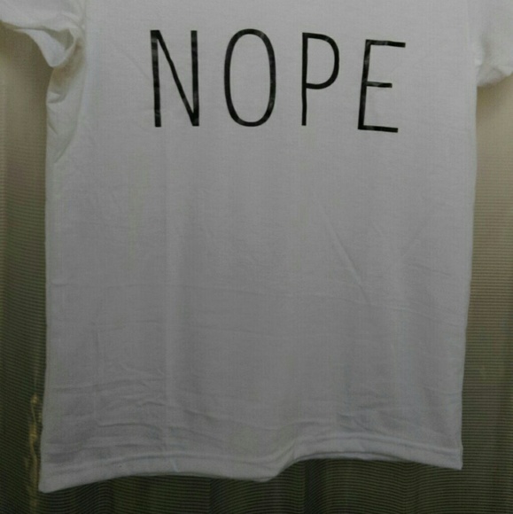 NWT WOMAN'S NOPE GRAPHIC TEE(PLEASE SEE BELOW) - Picture 2 of 2
